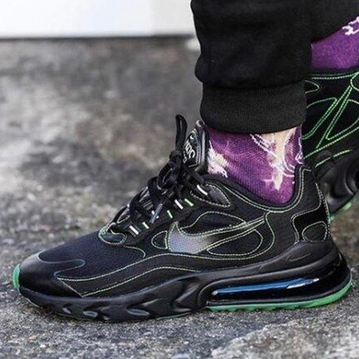 【今だけ500円銀行割引クーポン券あり!!】Nike ナイキ エア湖マックス270リアクト “黒いこと エレクトリック 緑であること“ Nike Air Max 270 React “Black Electric Green“ ナイキ CQ6549-001 メンズ スニーカー 駈けっくらシューズ 19SX-20221013111752-022