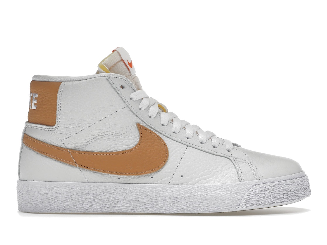 ＼1000円OFFクーポン発行／Nike Nike SB Zoom Blazer Mid ISO White Light Cognac ナイキ エスビー ズーム ブレーザー ミッド ISO DH0587-100/DM0587-100 メンズ スニーカー ランニングシューズ 19SX-20230404101738-016