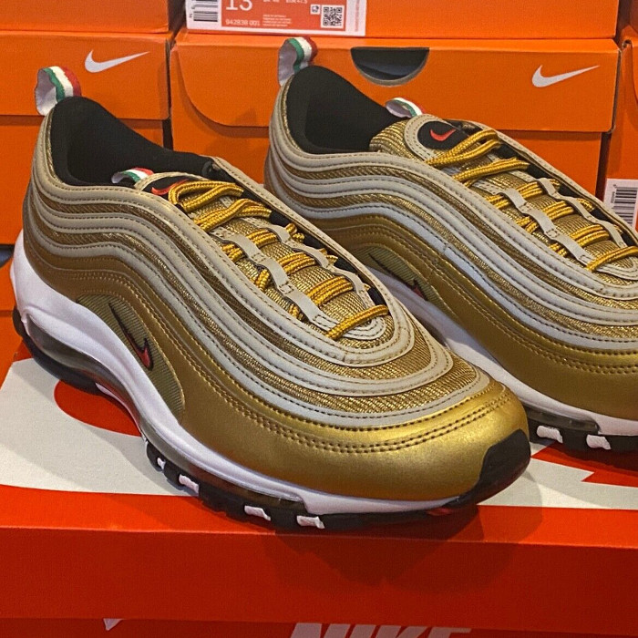 ＼1000円OFF引き換え証振りだし／Nike Nike Air Max 97 Metallic Gold (Italy) ナイキ エア湖 マックス 97 AJ8056-700 メンズ スニーカー 駈けっくらシューズ 19SX-20221014075108-018 靴-スニーカー