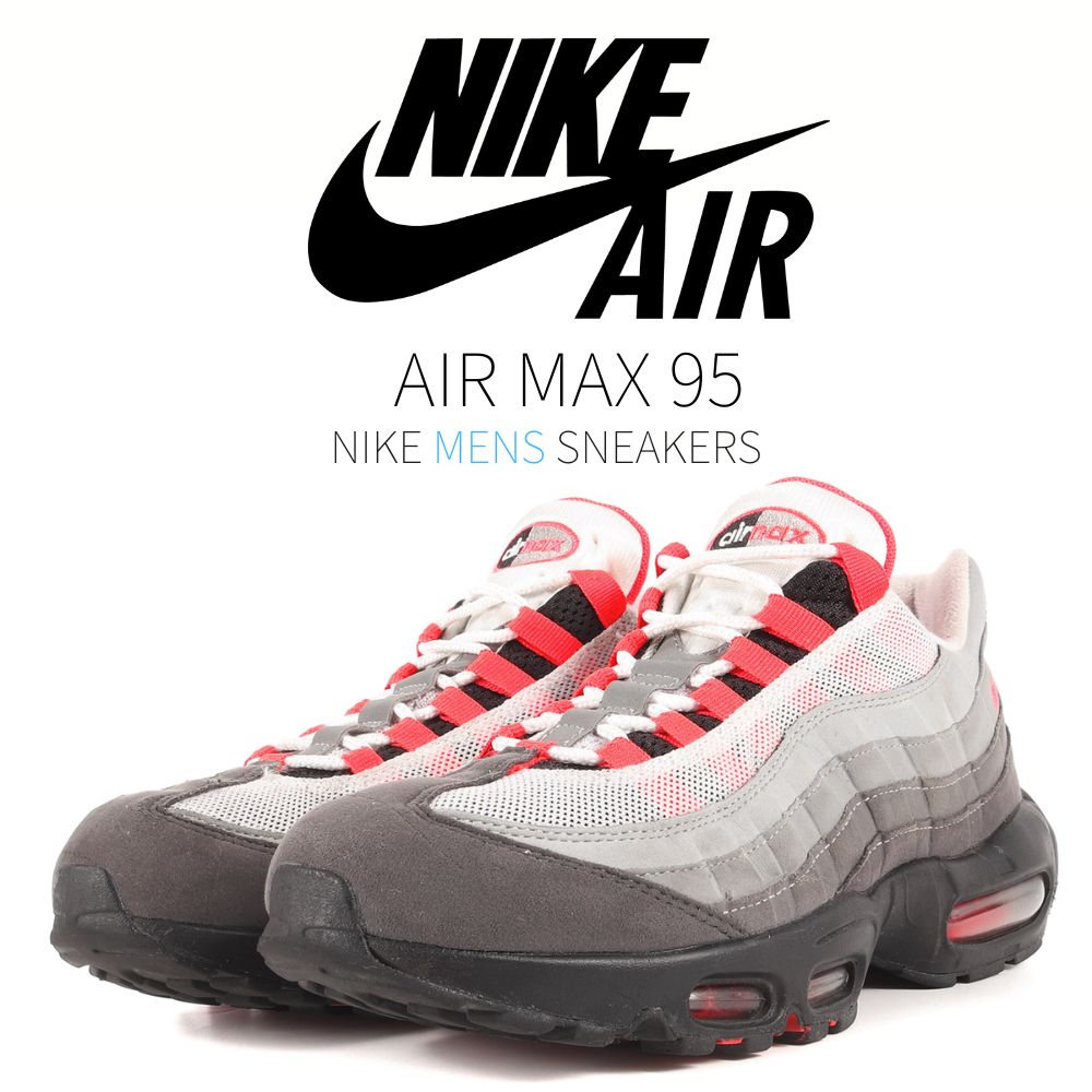 【今だけ500円割引クーポンあり!!】Nike ナイキ エアマックス95 OG ホワイト/ソーラーレッド Nike Air Max 95 OG “Solar Red (2018)“ ナイキ エアマックス95 OG AT2865-100 メンズ スニーカー ランニングシューズ 19SX-20221118211921-003|セレクトショップFrenz