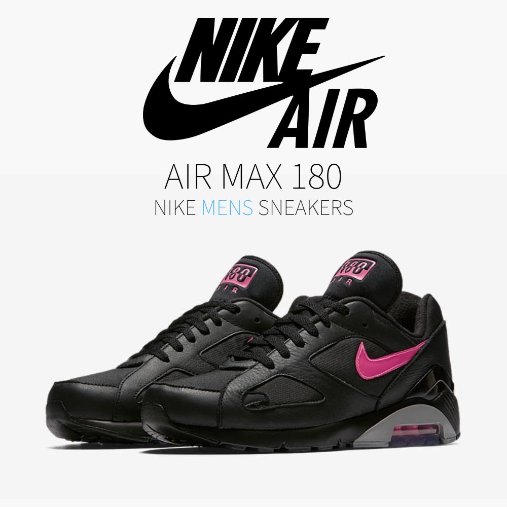 \1000円OFFクーポン発行/Nike Nike Air Max 180 Black Pink Blast ナイキ エア マックス 180 AQ9974-001 メンズ スニーカー ランニングシューズ 19SX-20221212161050-007|セレクトショップFrenz