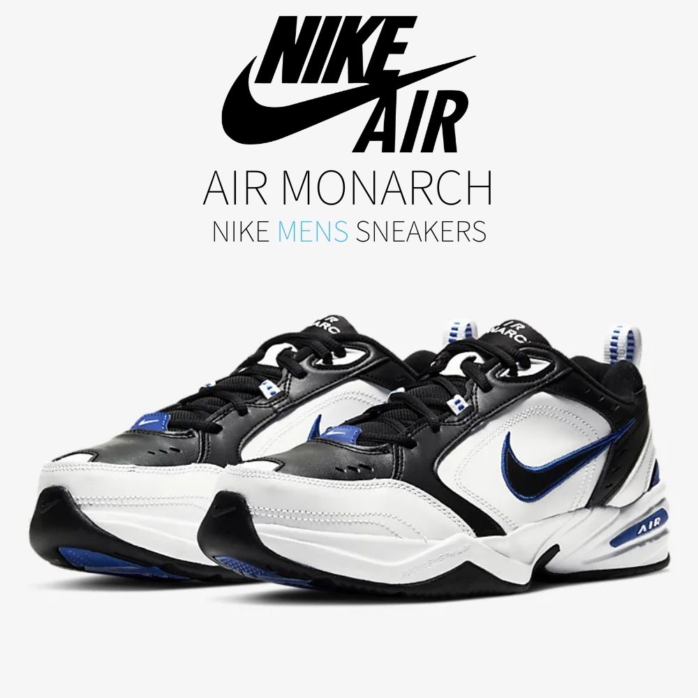 今だけ【1000円クーポン】発行中!!Nike Nike Air Monarch IV 4E Wide White Blue ナイキ エアモナーク IV 4E ワイド 416355-002 メンズ スニーカー ランニングシューズ 19SX-20230112143254-008