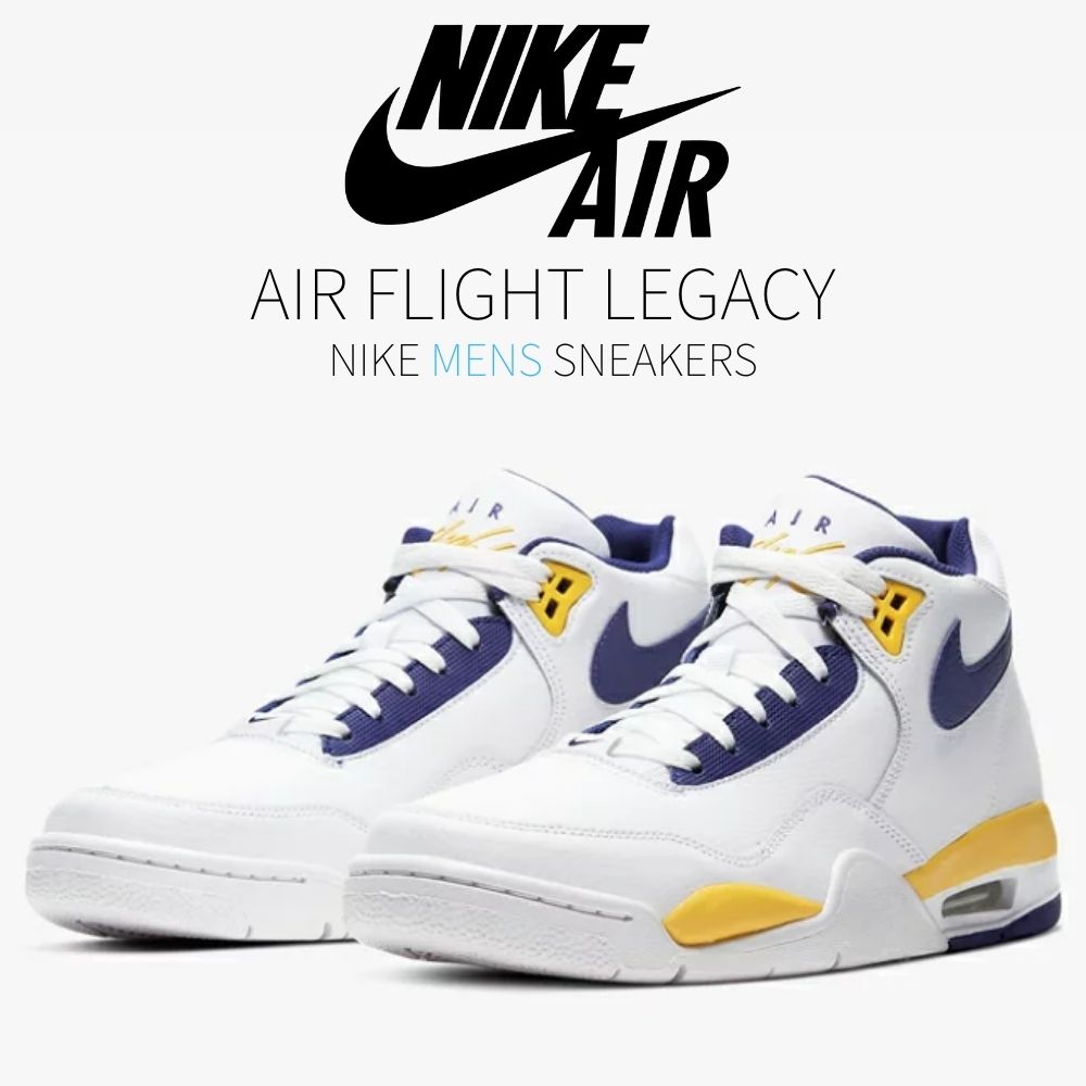 【今だけ500円銀行割引クーポン券あり!!】Nike Nike Air Flight Legacy Lakers Home ナイキ エア湖 飛行 レガシー BQ4212-102 メンズ スニーカー 駈けっくらシューズ 19SX-20230220161117-007