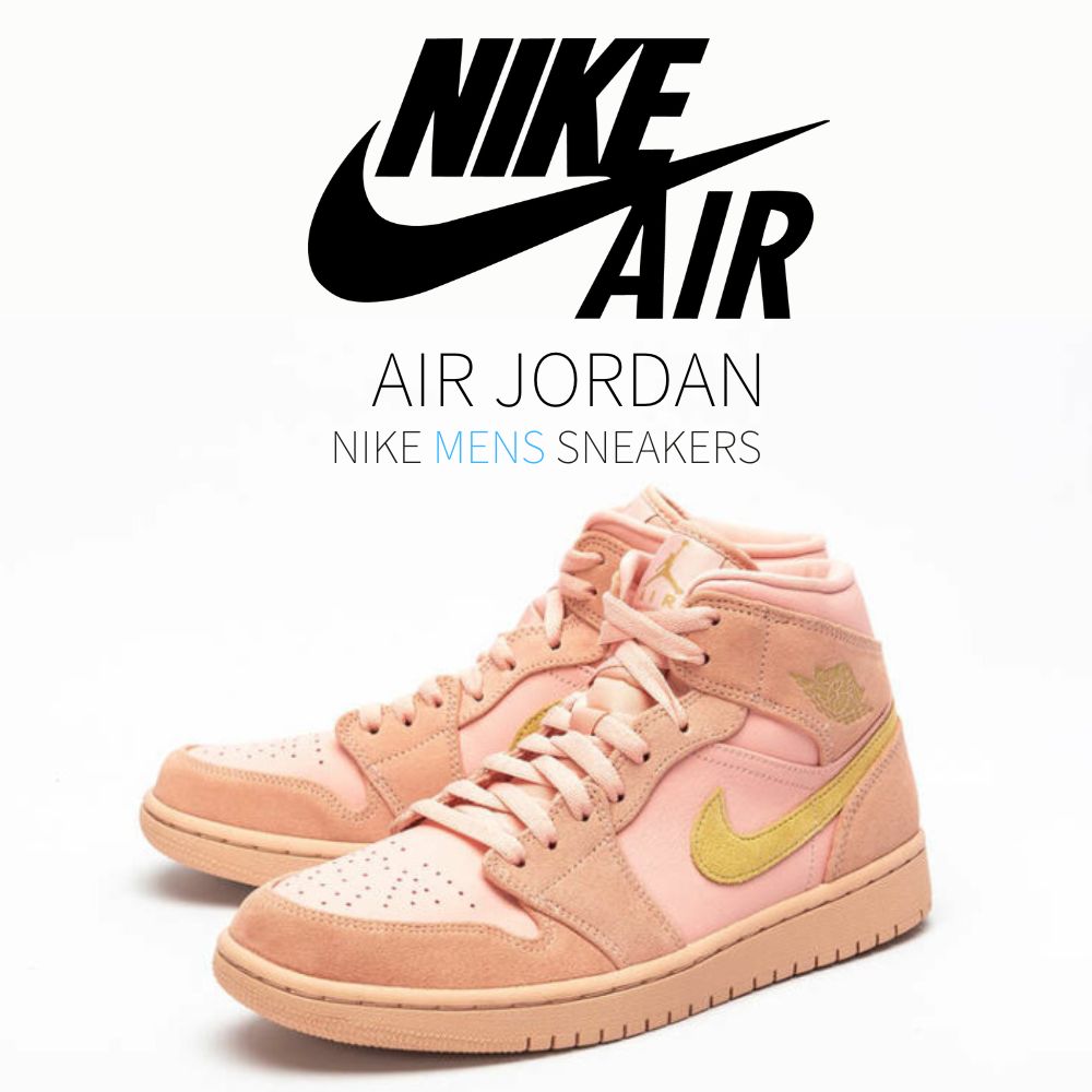 【今だけ500円銀行割引クーポン券あり!!】Jordan ナイキ エアジョーダン1 ミッド コーラル/ゴールド Jordan 1 Mid “Coral Gold“ Jordan ナイキ エアジョーダン1 ミッド 852542-600 メンズ スニーカー 駈けっくらシューズ 19SX-20221201165430-002