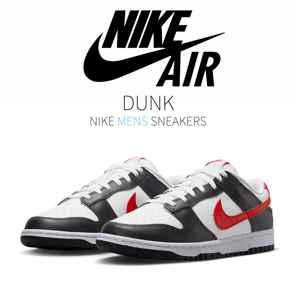 【百貨店大売り出し】1000円クーポン券振り出し！Nike Nike Dunk Low Retro Red Swoosh Panda ナイキ ダンク 置き目 レトロ FB3354-001 メンズ スニーカー 駈けっくらシューズ 19SX-20221205143345-002