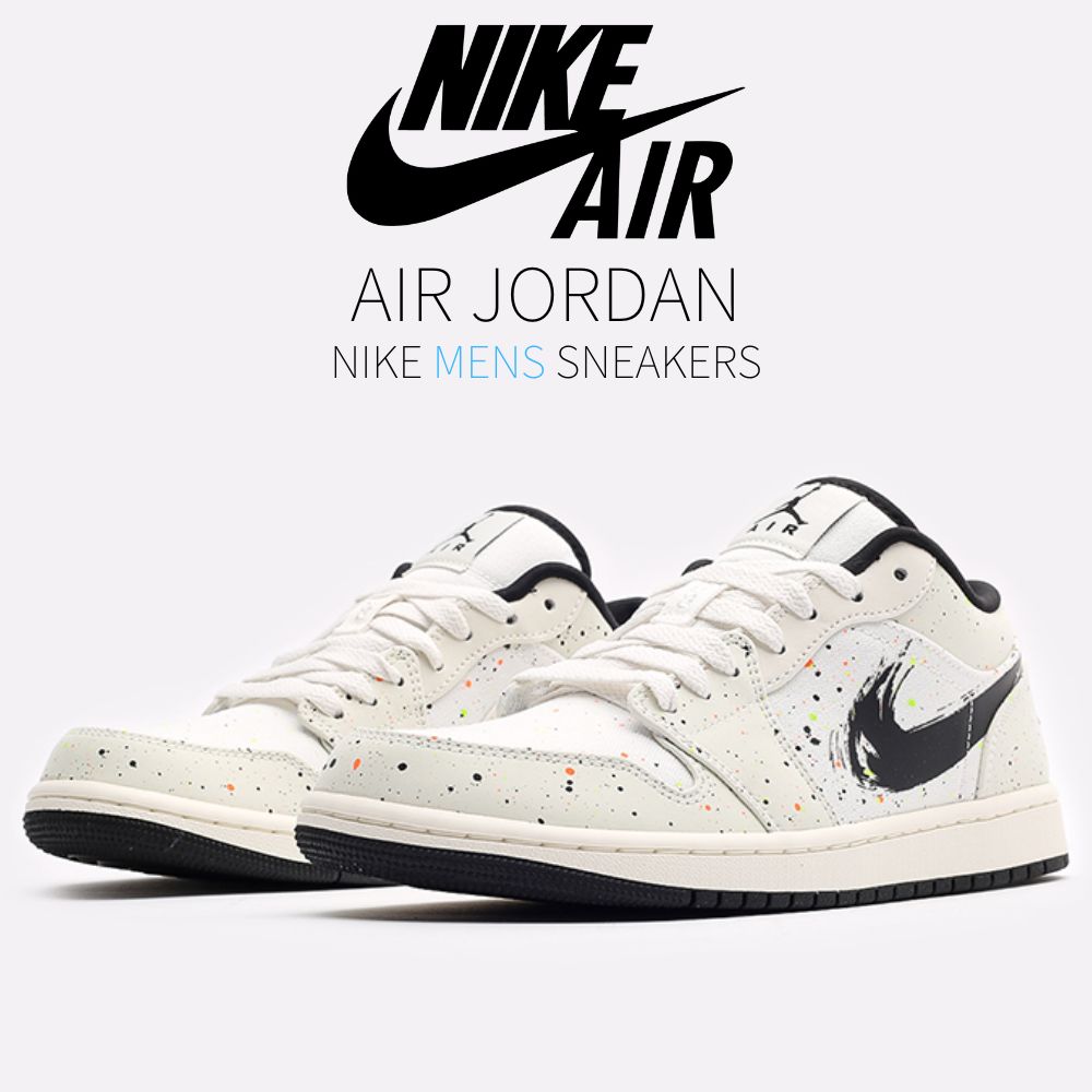【百貨店大売り出し】1000円クーポン券ふり出し！Jordan ナイキ エアジョーダン 1 置き目 SE “ブラシュストローク“ Jordan 1 Low “Brushstroke“ Jordan ナイキ エアジョーダン 1 置き目 SE DM3528-100 メンズ スニーカー 駈けっくらシューズ 19SX-20230210155408-002