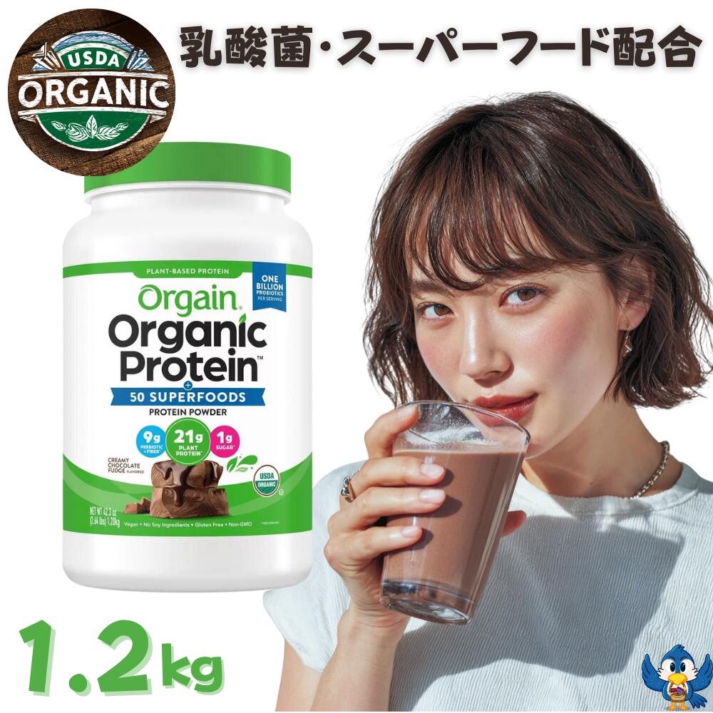 2個 オーガニック プロテイン クリーミー チョコレート ファッジ 1242g