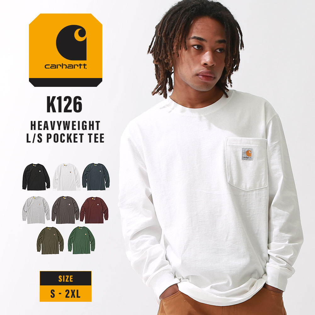 【送料無料】 Carhartt カーハート ロンT 長袖 Tシャツ クルーネック ヘビーウェイト メンズ K126 S-2XL USAモデル  長袖Tシャツ【COP】 | freshbox