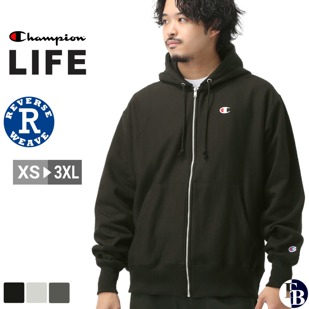 楽天市場】Champion チャンピオン パーカー ジップアップ メンズ レディース 裏起毛 ロゴ プリント XS-3XL GF69 Y06145  REVERSE WEAVE USAモデル【COP】 : freshbox