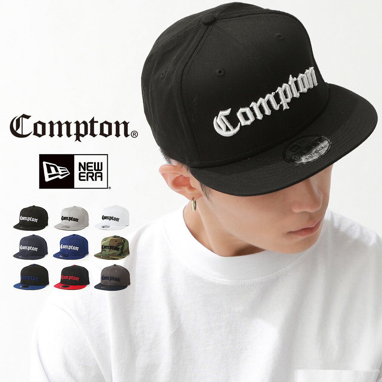楽天市場】コンプトン ニューエラ メッシュキャップ 9FIFTY キャップ 