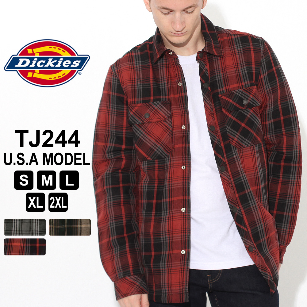 楽天市場 ディッキーズ シャツジャケット ボアライニング Tj244 メンズ 大きいサイズ Usaモデル Dickies ワークジャケット 防寒 アウター ブルゾン W Freshbox