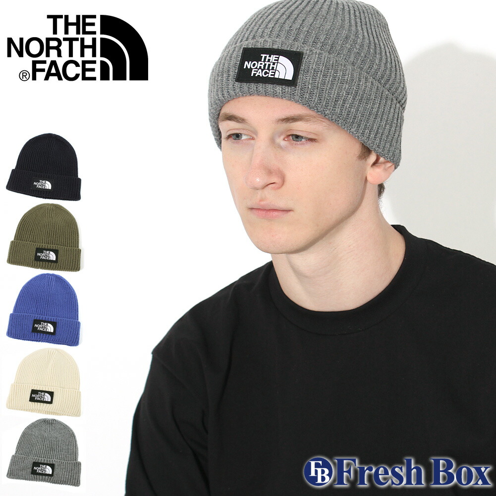 north face box logo beanie