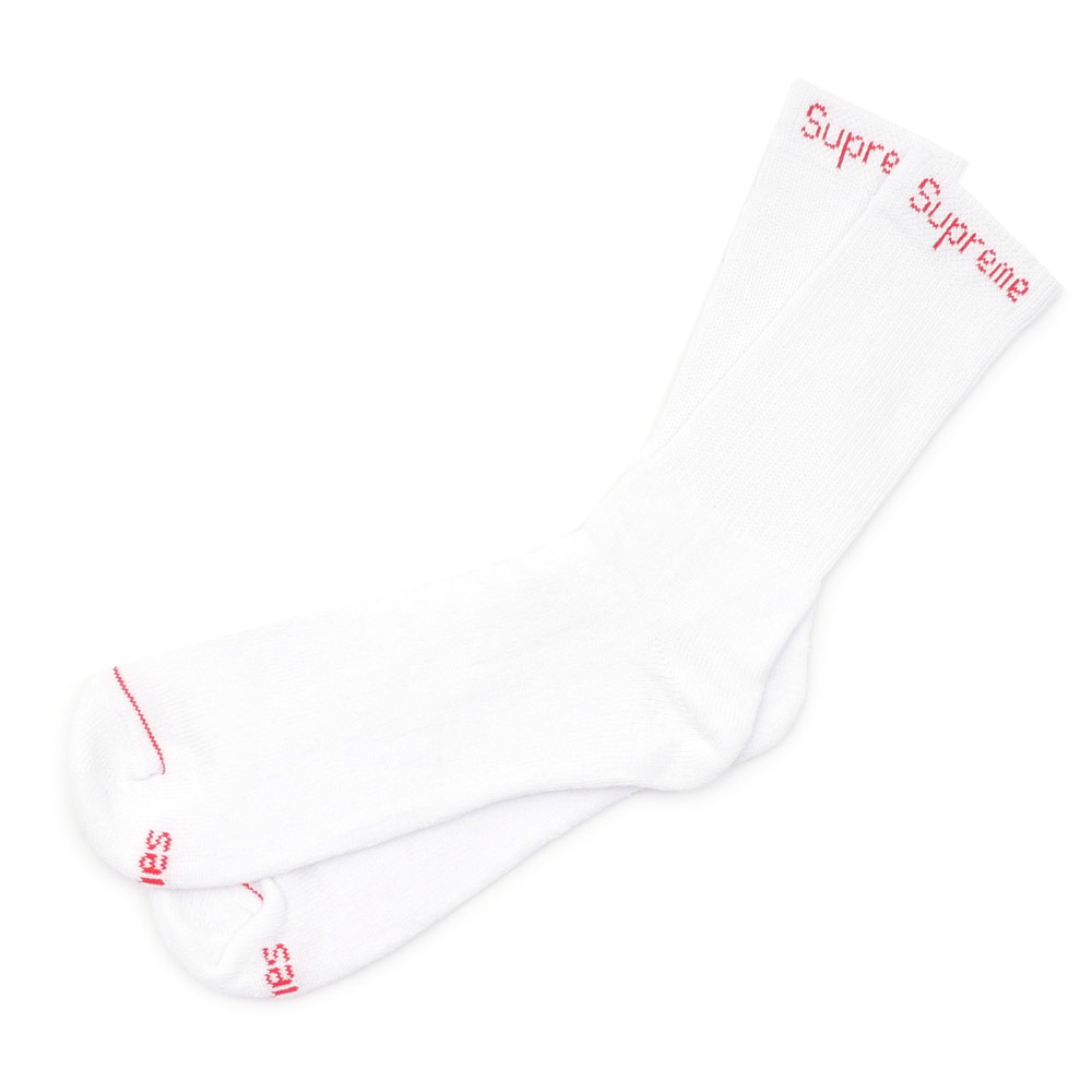 新品 Supreme x Hanes Crew Socks (２足) ピンク 新品未使用 Supreme Hanes ソックス ピンク 2足 4枚 - メルカリ