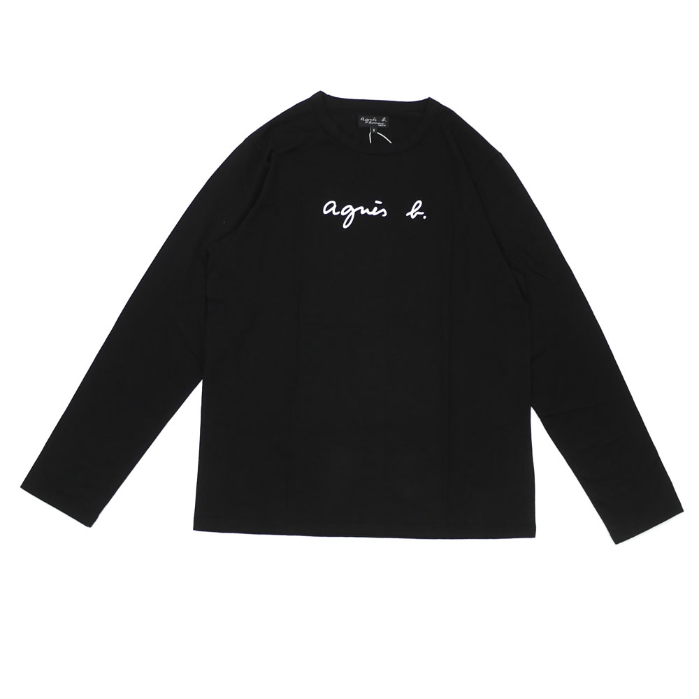 気質アップ 楽天市場 新品 アニエスベー オム Agnes B Homme Ts Logo L S Tee 長袖tシャツ Black ブラック 黒 メンズ 新作