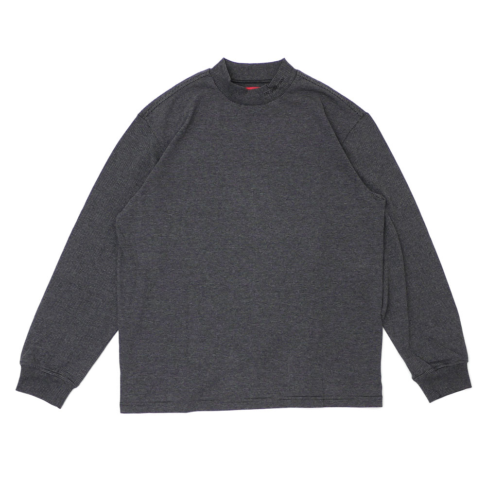 55 以上節約 新品 シュプリーム Supreme Micro Stripe Mock Neck モックネック 長袖tシャツ Black ブラック 黒 メンズ 新作 内祝い Bolshakova Interiors Com