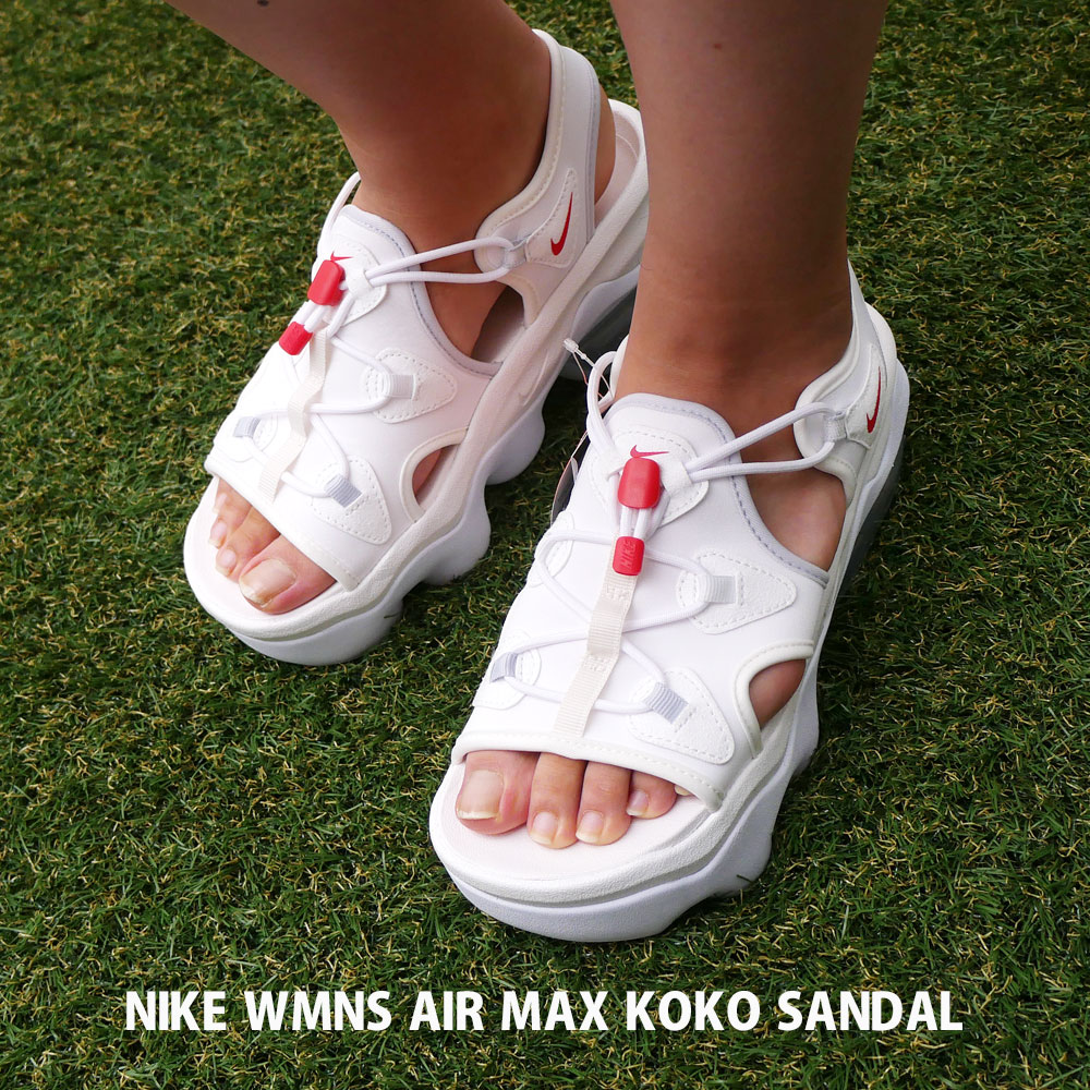 素敵でユニークな スポーツサンダル Max Air Wmns Nike ナイキ 新品 Koko 新作 レディース メンズ Cz9076 161 Red White University サンダル ココ エアマックス Sandal Dgb Gov Bf