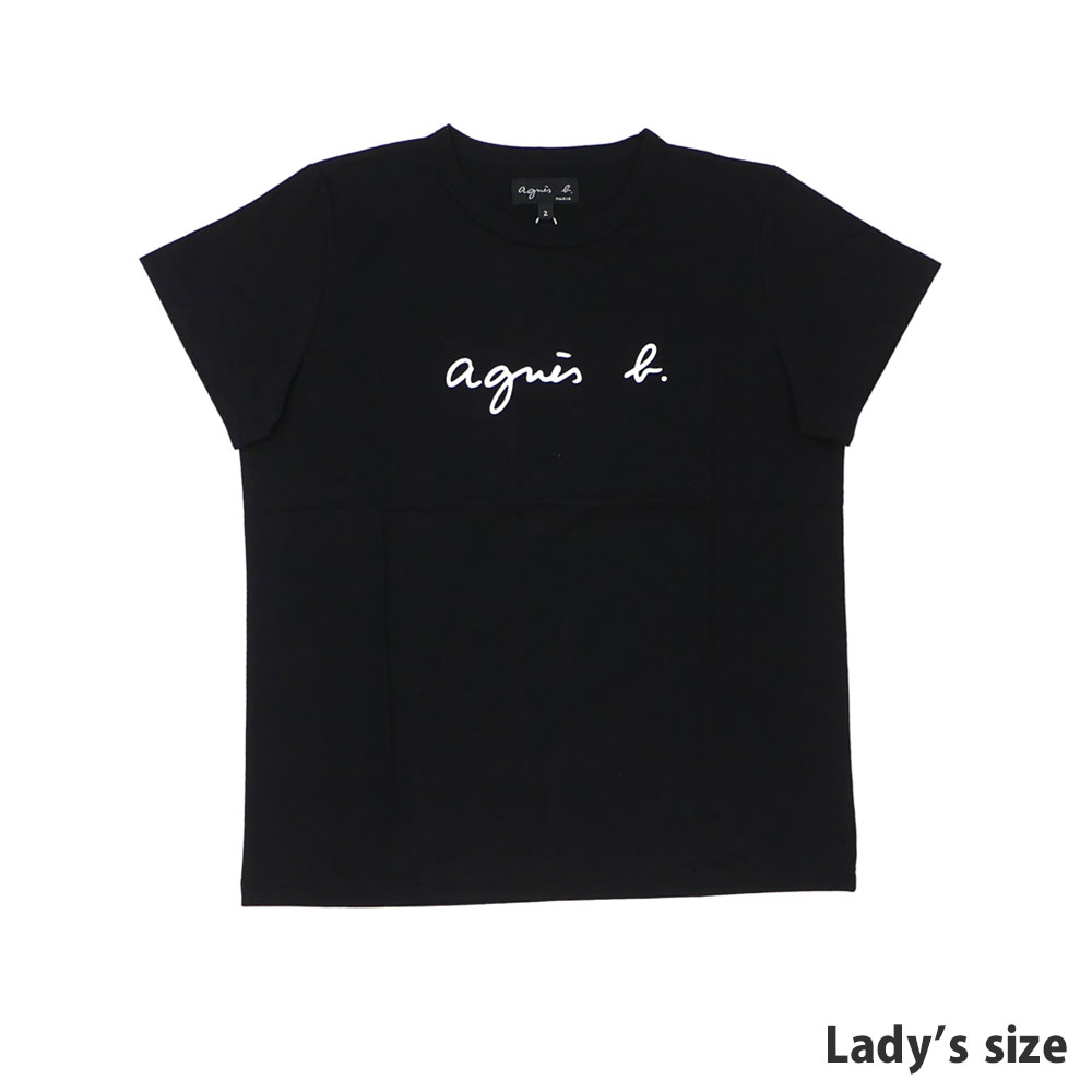 ブラック完売色 agnes b. アダムエロペ 半袖Ｔシャツ agnes b. pour ADAM ET ROPE' 】BOX LOGO T-shirts（Tシャツ