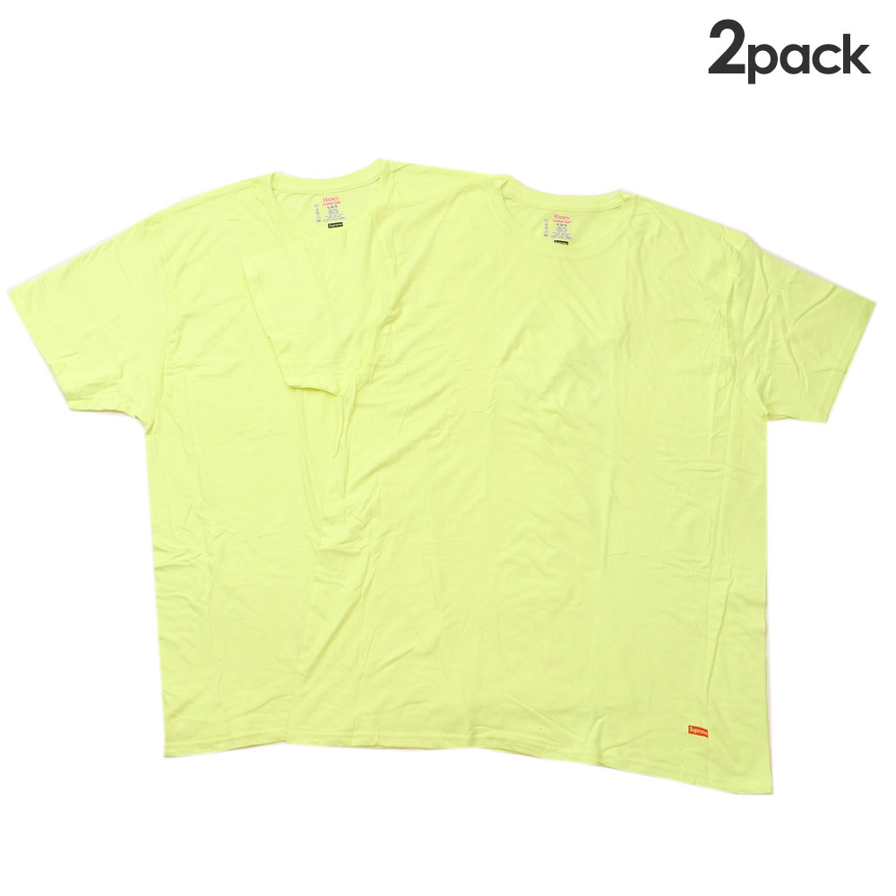 PURPLE (XL)【在庫あり】SUPREME HANES TAGLESS TEE 2枚入り Buy Supreme x Hanes Tagless Tees (2 Pack) 'Purple' - SS21A24