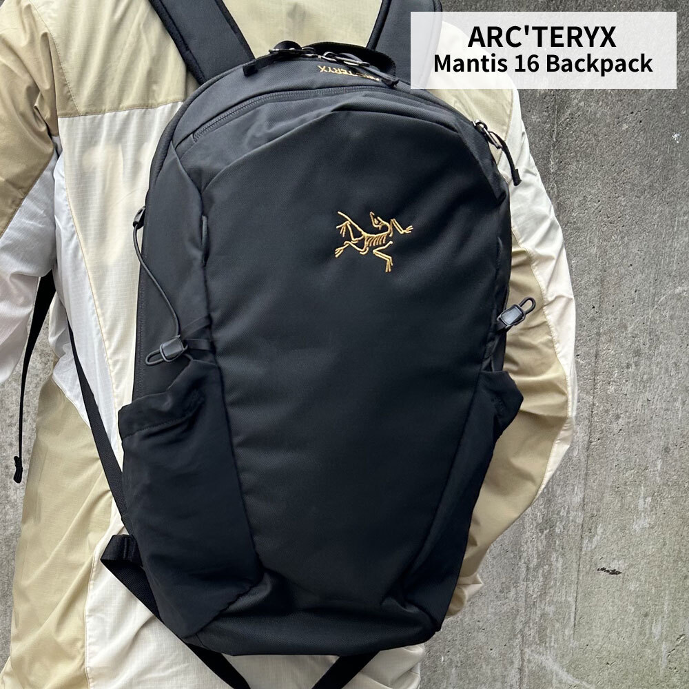 ARC’TERYX アークテリクス MANTIS 26L ブラック ゴールド刺繍 ARC'TERYX アークテリクス MANTIS 26L ブラック ゴールド刺繍