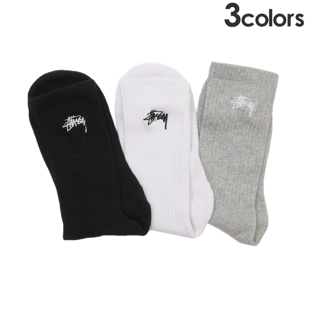 STUSSY 非売品クリスマス柄大型ニットソックス Xmasソックス レディース21〜25cm スノーマン・サンタ・トナカイ