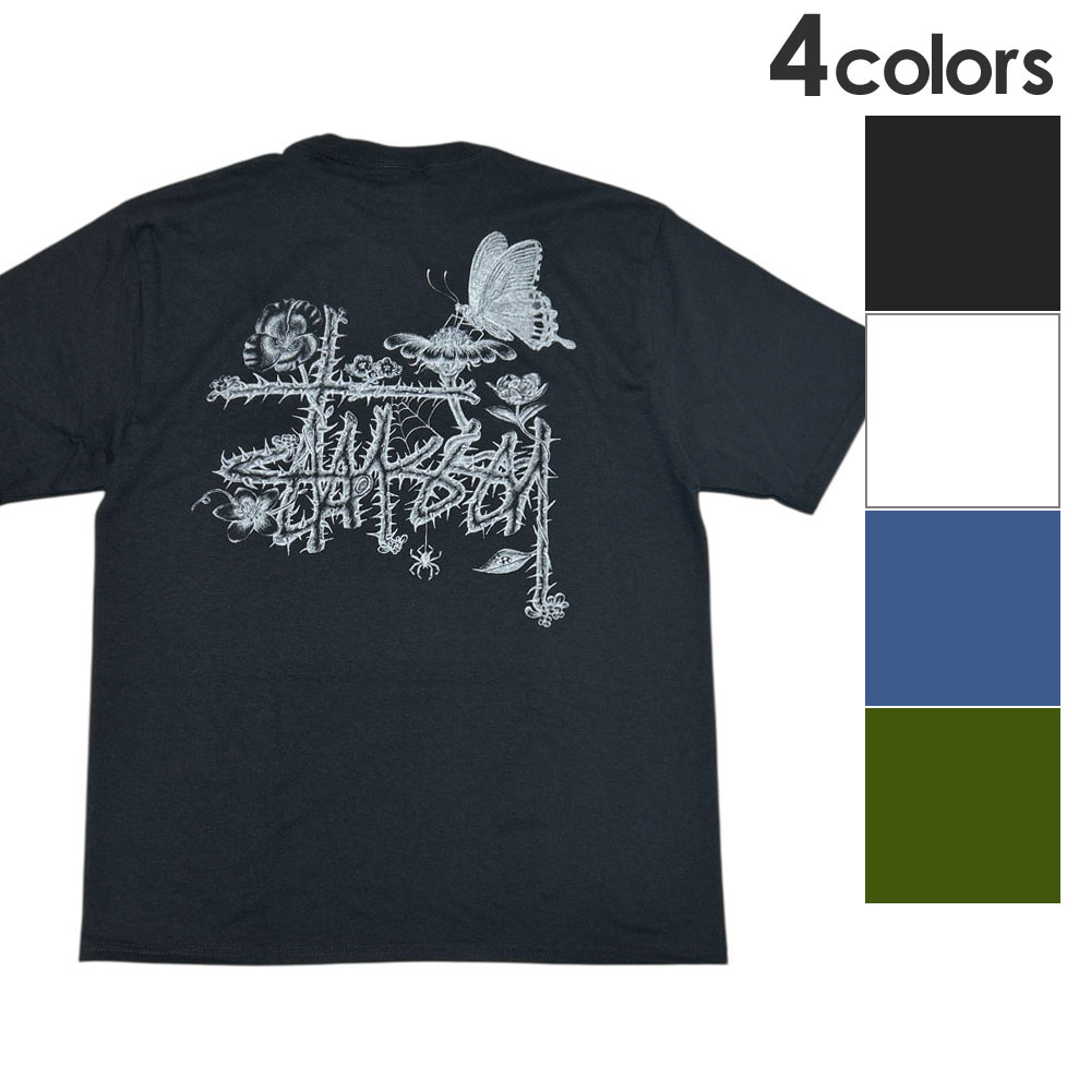 【Stussy】 正規品★ In Bloom T-Shirt Blue ★人気 STUSSY: In Bloom Tee (Blue) | DSMG E-SHOP