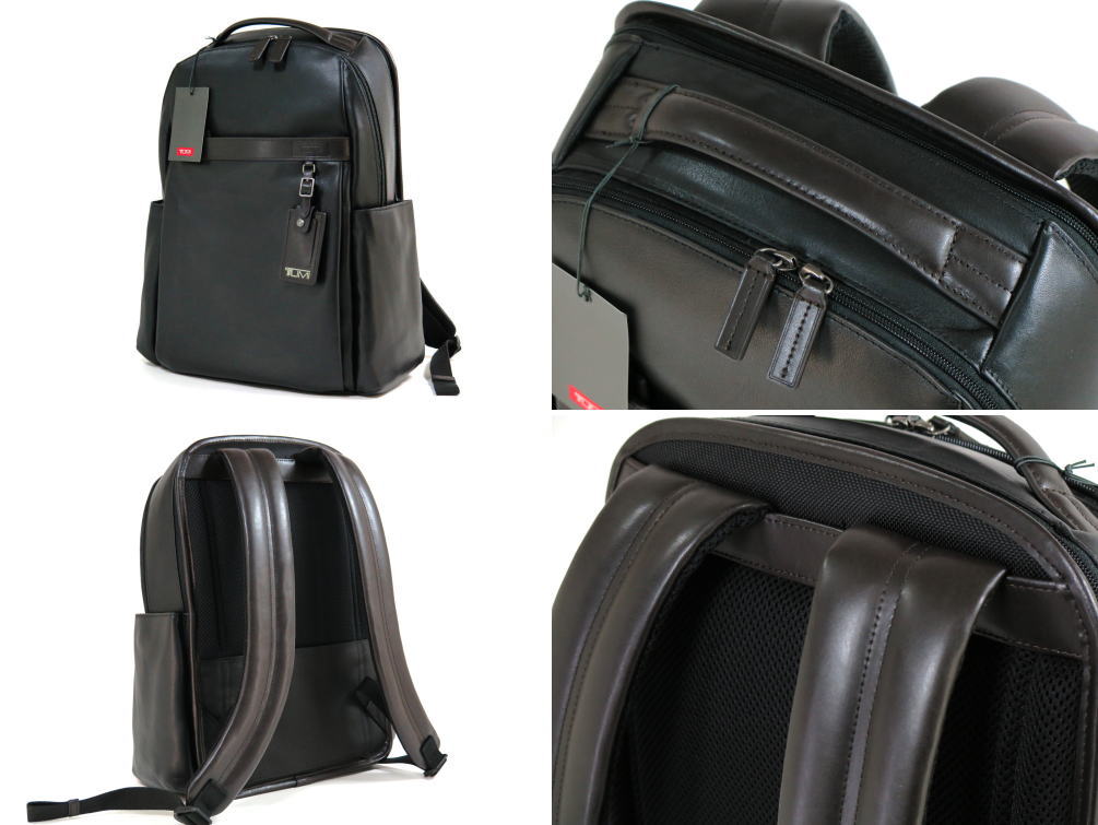 楽天市場 Tumi トゥミ 本革 総レザー Clayton Backpack ビジネス リュックサック バックパック Pc収納可能 黒 茶 Black Brown 486 Fresta7楽天市場店