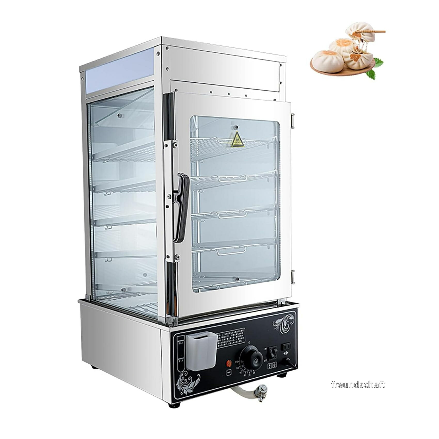 蒸し器 明かり お役目用肉まん機 1200W 肉まん暖房器 明かりボンネット暖房器 30-110℃体温合わせる かわき切る焼け押しとどめる バス発着場・料理茶屋で放射能 、蒸し器押し込み、営利主義繋ぎはたご屋熱する、コンビニの朝ごはん用蒸し食麺麭押し込み 5 層