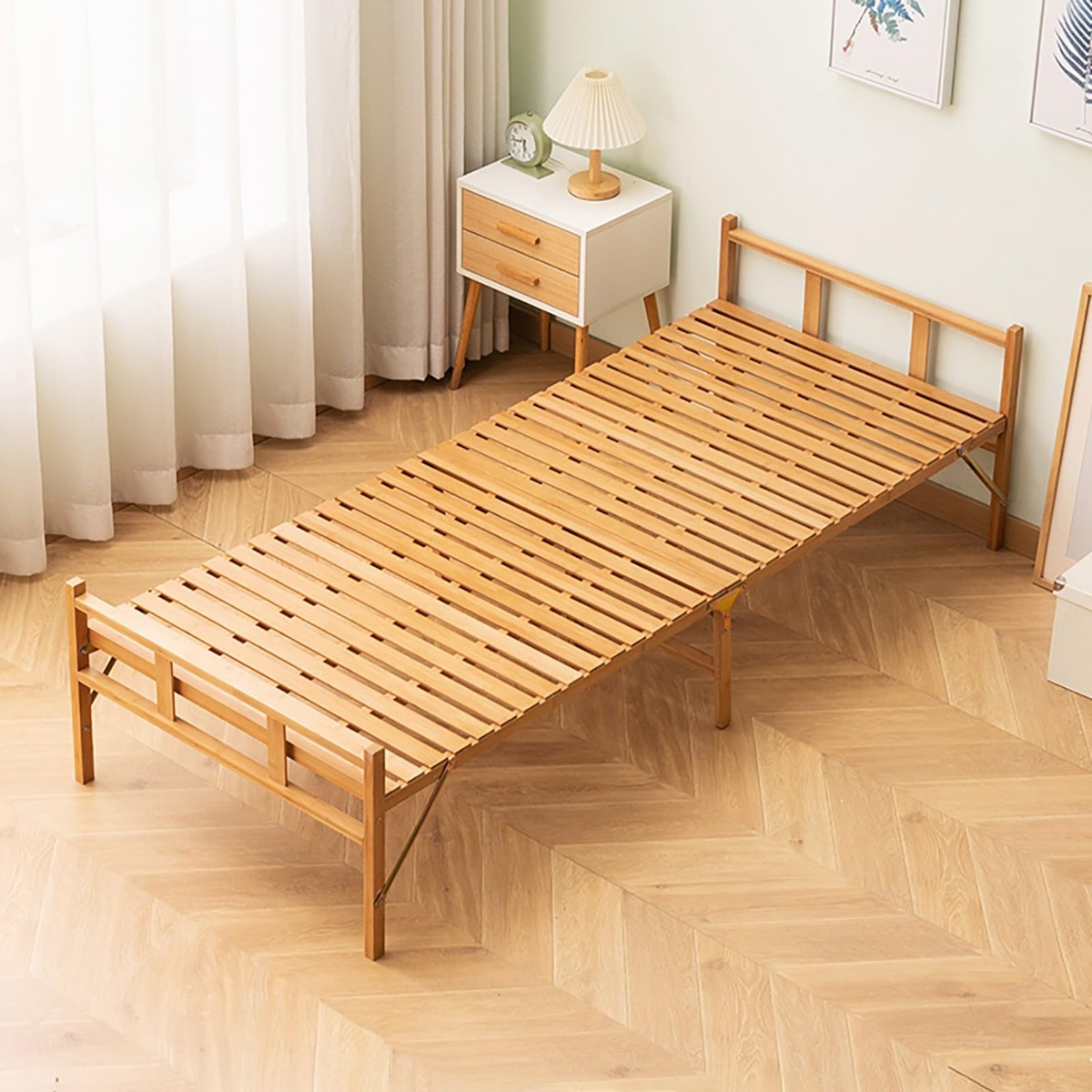 楽天市場】ベッド 竹フレーム シングルサイズ 竹無垢材 ベッドフレーム