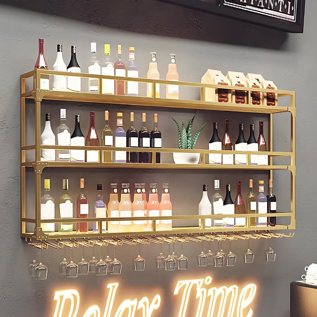 楽天市場】酒棚 金属製 ワインラック 酒棚 ボトルラック ウイスキー棚