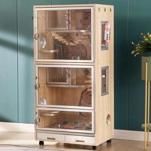 楽天市場】小動物 ケージ チンチラ ケージ 大型 無垢材のエコロジカル