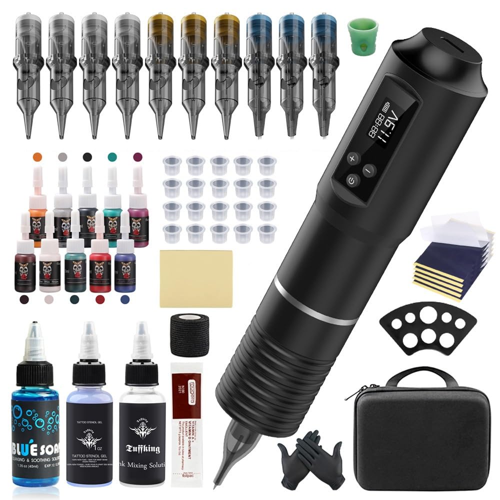 楽天市場】Padieoe ワイヤレス タトゥーマシンキット