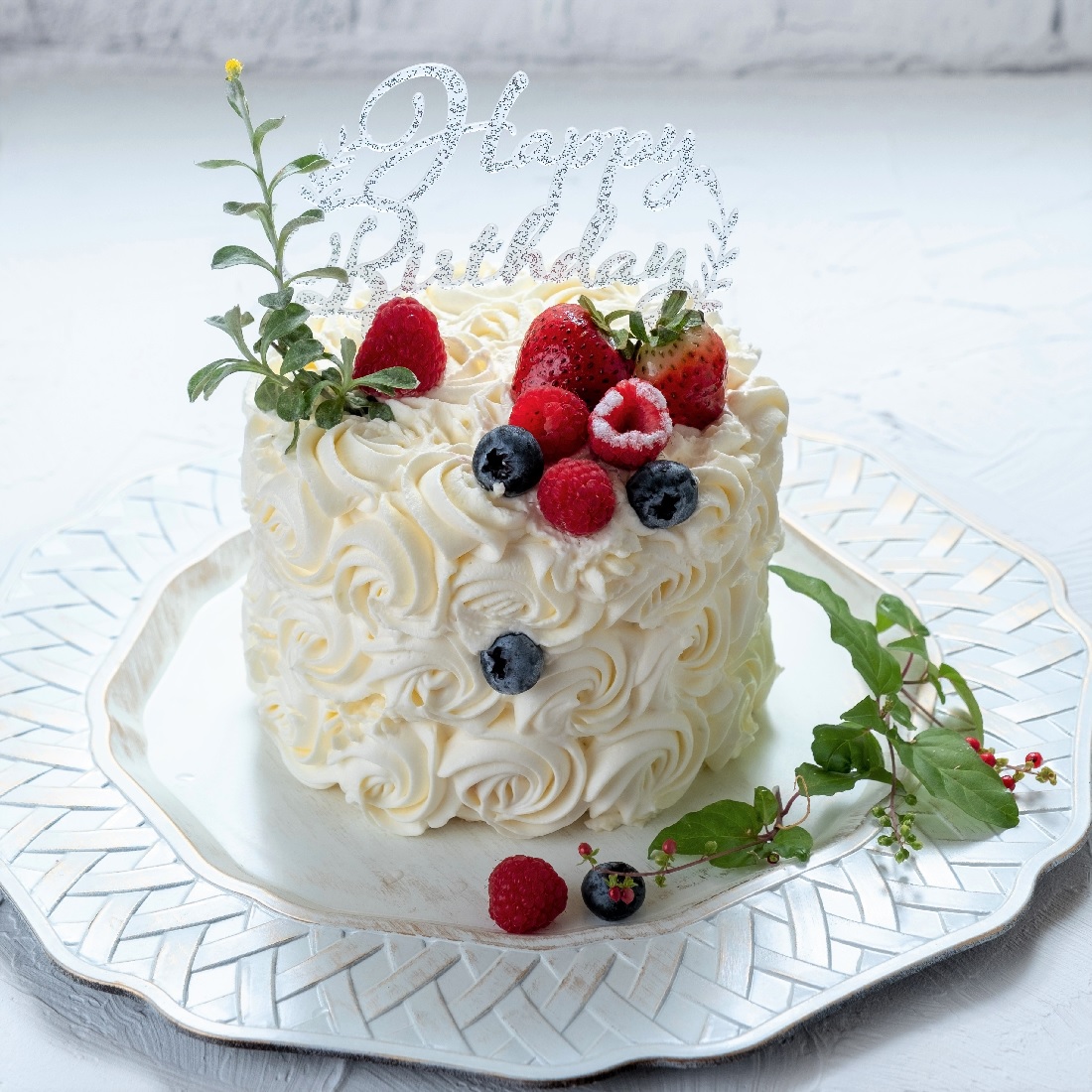 楽天市場 ハッピーバースデー ケーキトッパー お誕生日 アクリル ケーキ オリジナル ケーキ飾り Friandise