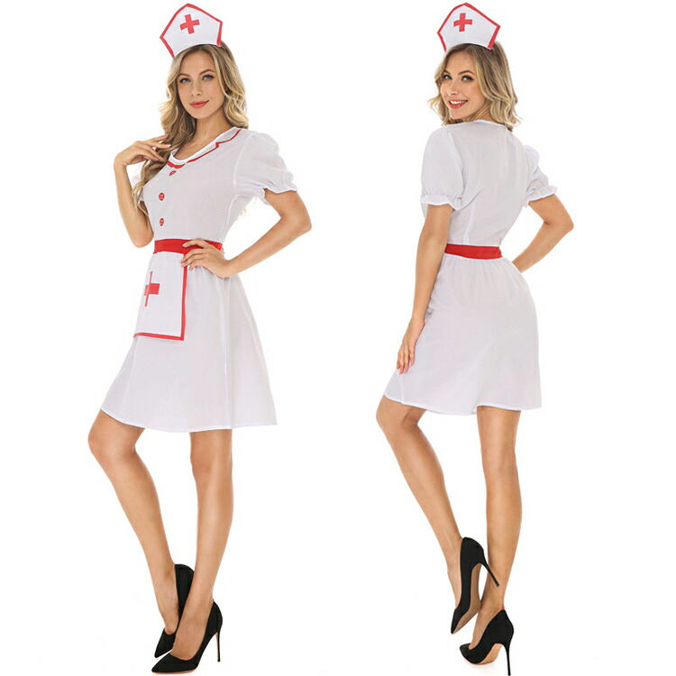 【楽天市場】女医 ナース 看護婦 コスプレ 医者 コスチューム ナース服 コスプレナース セクシー ピンク コスプレ衣装 ハロウィン 仮装 ...