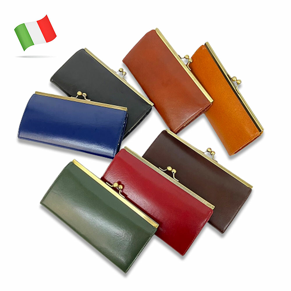 楽天市場】【靴のHOSHIKAWA】 『イタリーレザー がま口ロング