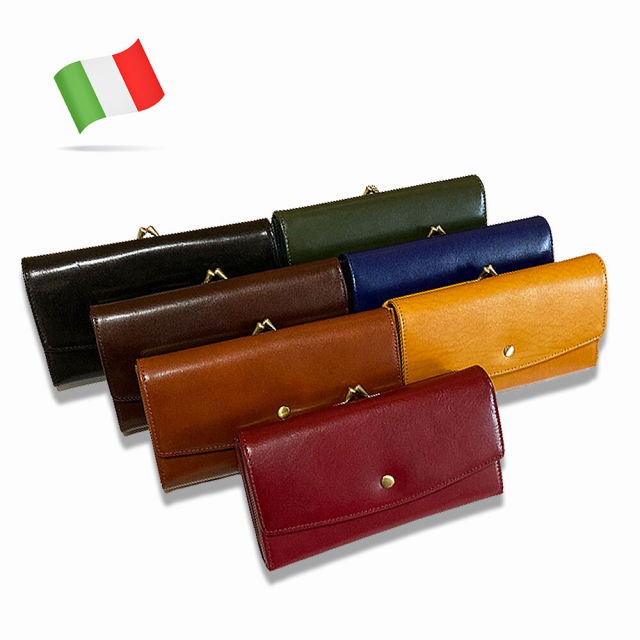 楽天市場】【靴のHOSHIKAWA】 『イタリーレザー がま口ロング