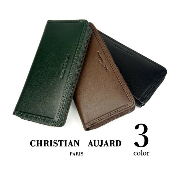 christian aujard（クリスチャン・オジャール）レザー ラウンドジップ 長財布