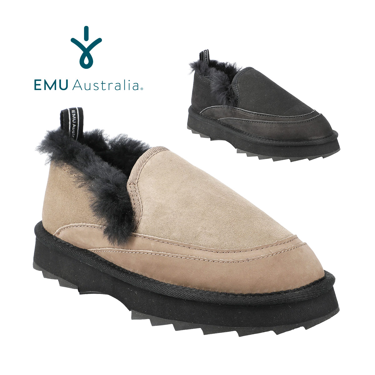 Emu シープスキン エミューオーストラリア ムートン ファー ファー エミュー Australia スニーカー アウトドア靴 スリッポン スニーカー ムートン Emu ブーツ ファー ブーツ エミュ W123 Reef Action 厚底 レディース アウトドア Fridstore フリッドストア