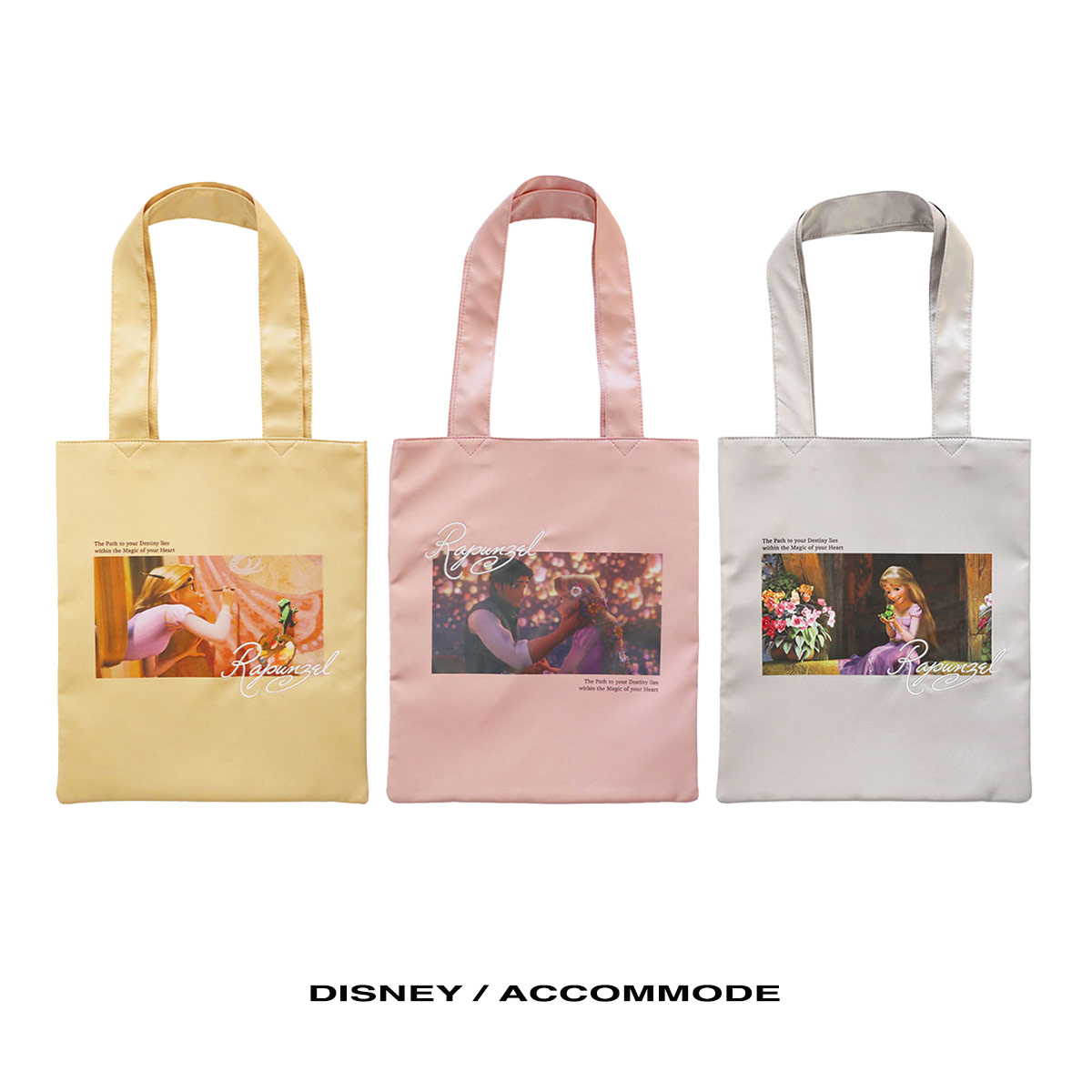 【SALE⇒30%OFF】トートバッグ ディズニー レディース disney 塔の上のラプンツェル ラプンツェル アコモデ accommode グラフィック A4 ミニポケット 刺繍 お買い物 通勤 通学 ギフト画像