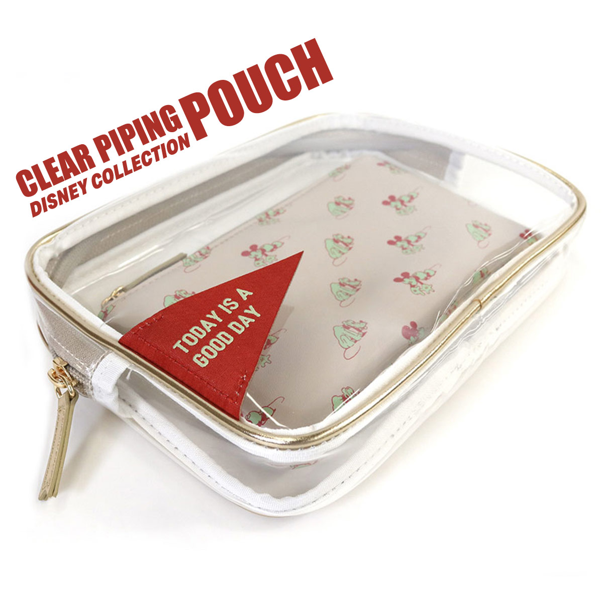 楽天市場 アコモデ ディズニー ポーチ 化粧ポーチ レディース クリア Pvc ミニバッグ A5 スキンケア ペンケース ドナルドダック ミニーマウス コスメポーチ カバン 鞄 Fridstore フリッドストア