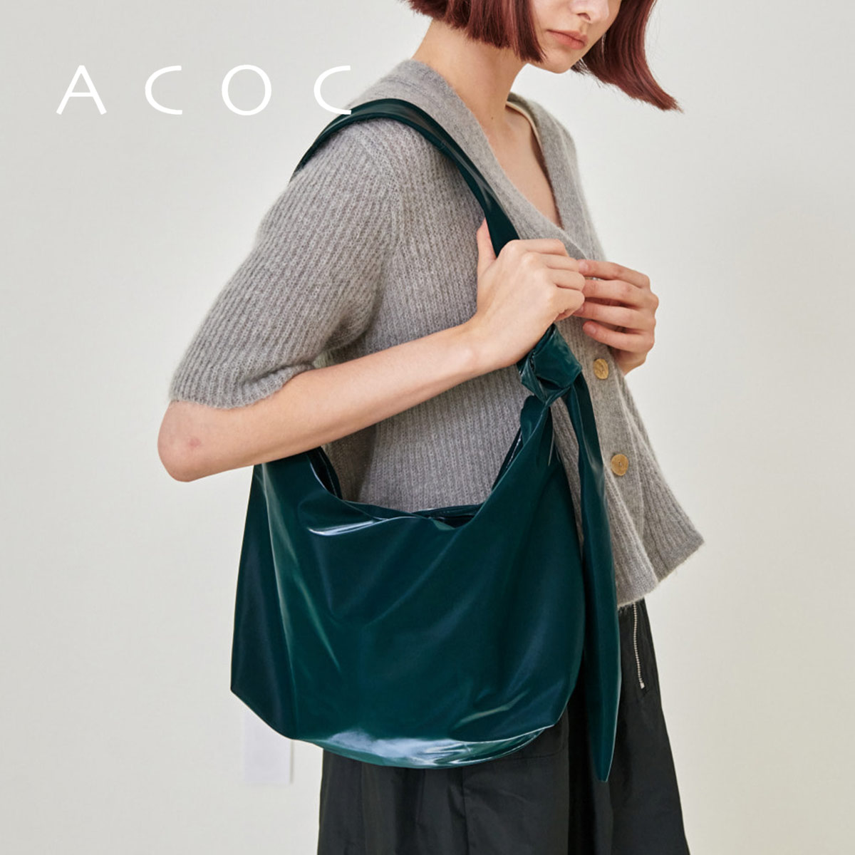 【LINE登録⇒クーポン配布中】 ワンショルダーバッグ レディース バナナ ハーフムーン バッグ ショルダーバッグ アコック アコーク 2way グロッシー トレンド 新着商品 GIFT