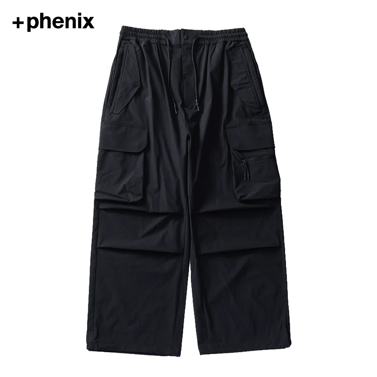 【LINE登録⇒クーポン配布中】 カーゴパンツ メンズ +phenix プラスフェニックス ++phenix TECH WIDE CARGO PANTS pob-26008f パンツ ボトムス 4WAYストレッチ 防風 撥水 オーバーシルエット 新着商品 17,479円