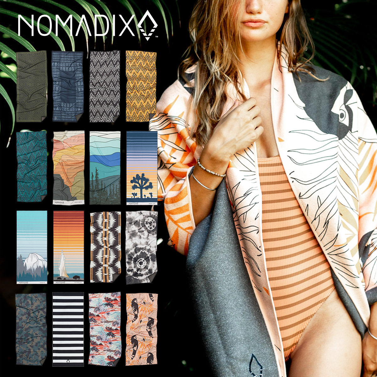 【LINE登録⇒クーポン配布中】 タオル ヨガマット レディース メンズ NOMADIX ノマディックス アウトドア ヨガ フィットネス サステナブル ビーチ ビーチタオル お家時間 リゾート 海 フェス エコ 吸水性 速乾性 海外 インポート 正規販売店 新着商品