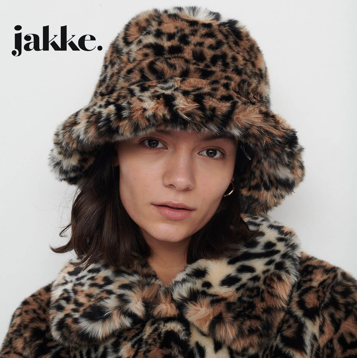 【LINE登録⇒クーポン配布中】 ジャッキー JAKKE バケットハット レディース メンズ ユニセックス ファー 豹柄 アニマル柄 ハット ストリート 紫外線対策 GIFT