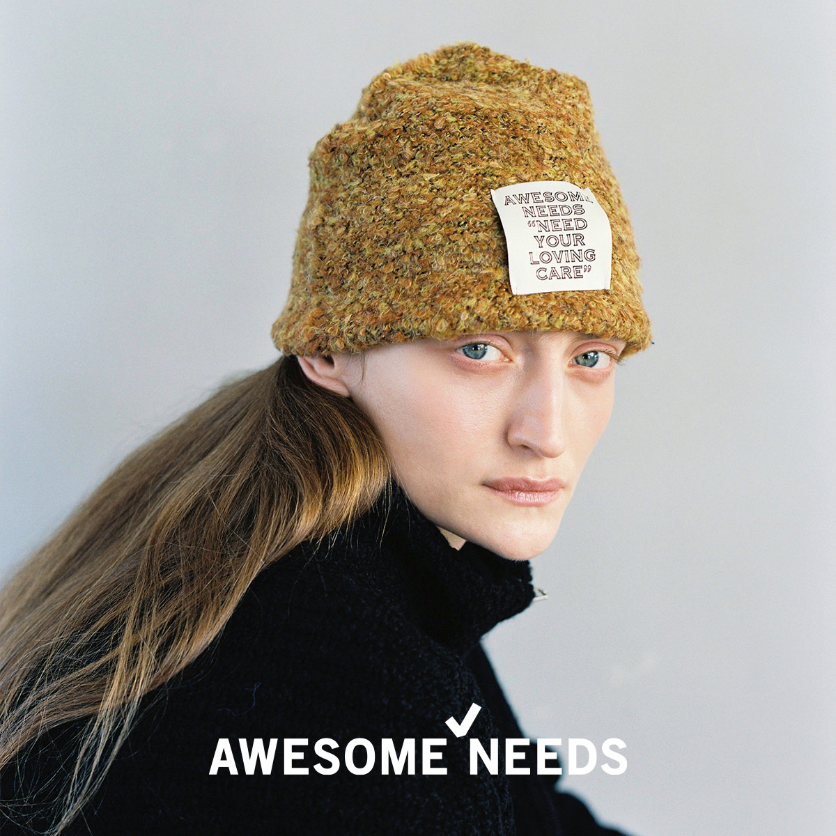 ニット帽 レディース ニットキャップ ビーニー 帽子 ボア オーサムニーズ AWESOME NEEDS PEBBLE KINIT HAT ヘッドウェア  ハット 小物 BLACKPINK ブランド 韓国 アウトドア 正規取扱店 新着商品 GIFT | FRIdSTORE（フリッドストア）