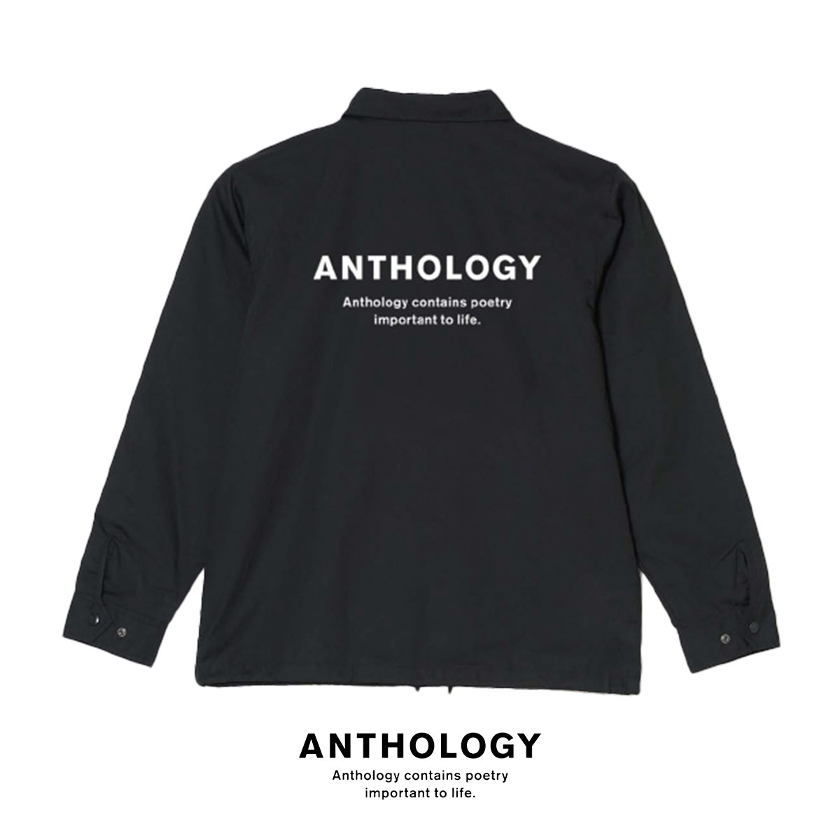 【LINE登録⇒クーポン配布中】 コーチジャケット レディース メンズ ユニセックス ANTHOLOGY アンソロジー COACH JACKET ANTHOLOGY-25SS-14 防風 撥水 バックプリント オーバーシルエット 男女兼用 新着商品