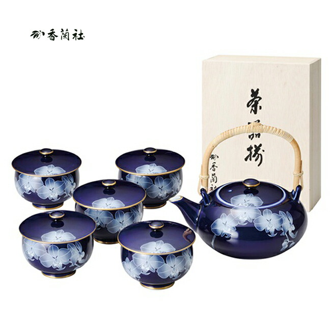 Seal限定商品 楽天市場 香蘭社 ルリ胡蝶蘭 茶器揃 木箱入 R12 Af 高級 茶器セット ギフト 結婚祝い 引出物 出産内祝い 内祝い 新築祝い お返し ご挨拶 新築内祝い 誕生日 ギフトプラザ フレンド 偉大な Www Bluewaterhomecare Com