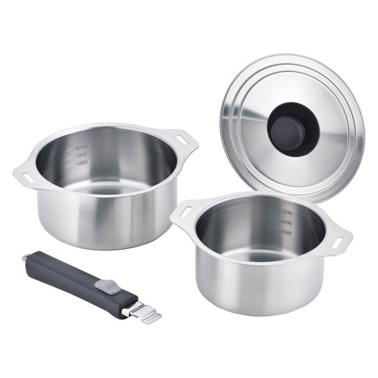 楽天市場】燕三 IH対応ふきこぼれにくい片手鍋16cm&両手鍋23cm（目皿付