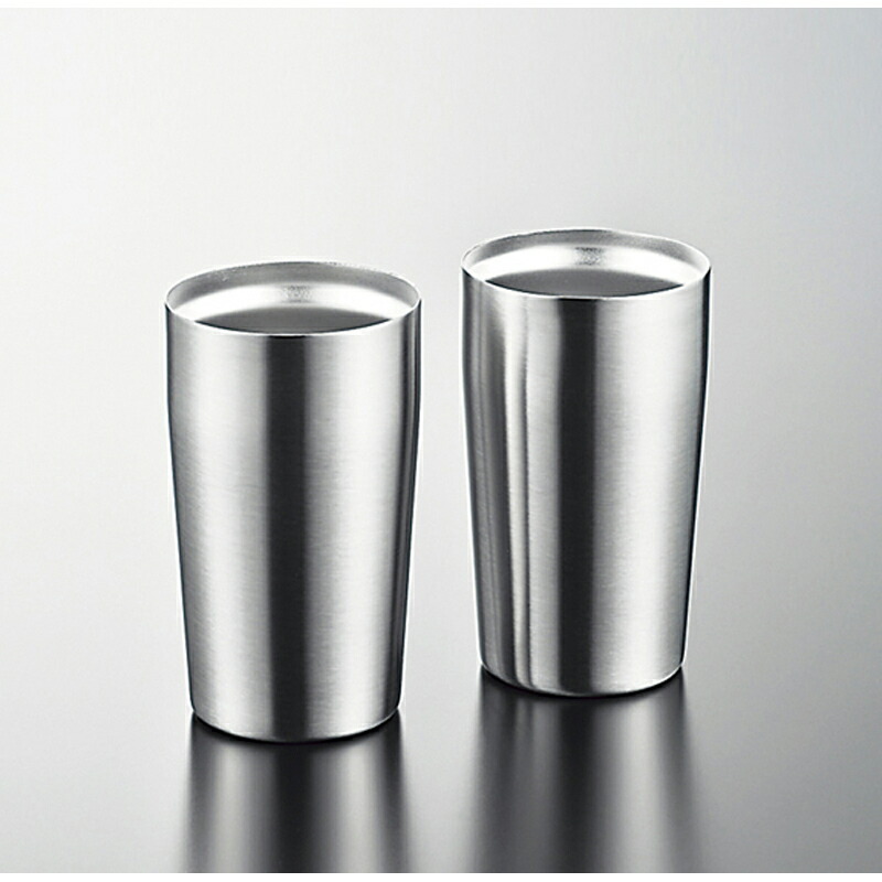 楽天市場】粋 真空Wステンタンブラー(450ml) ペアセット(SU-107) 真空