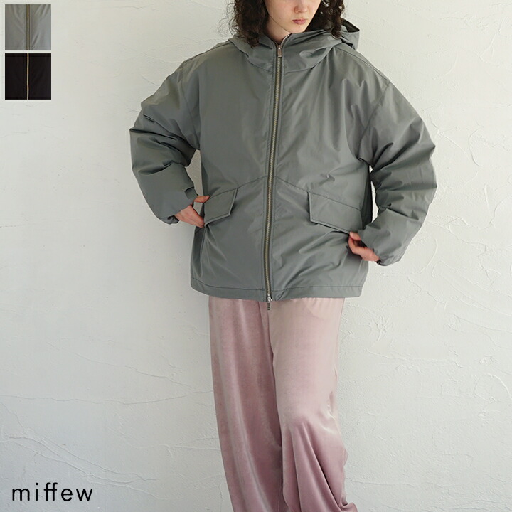 【sale30%off】【返品不可】【貨物輸送無料】miffew（ミフュー）HOODED DOWN JACKET