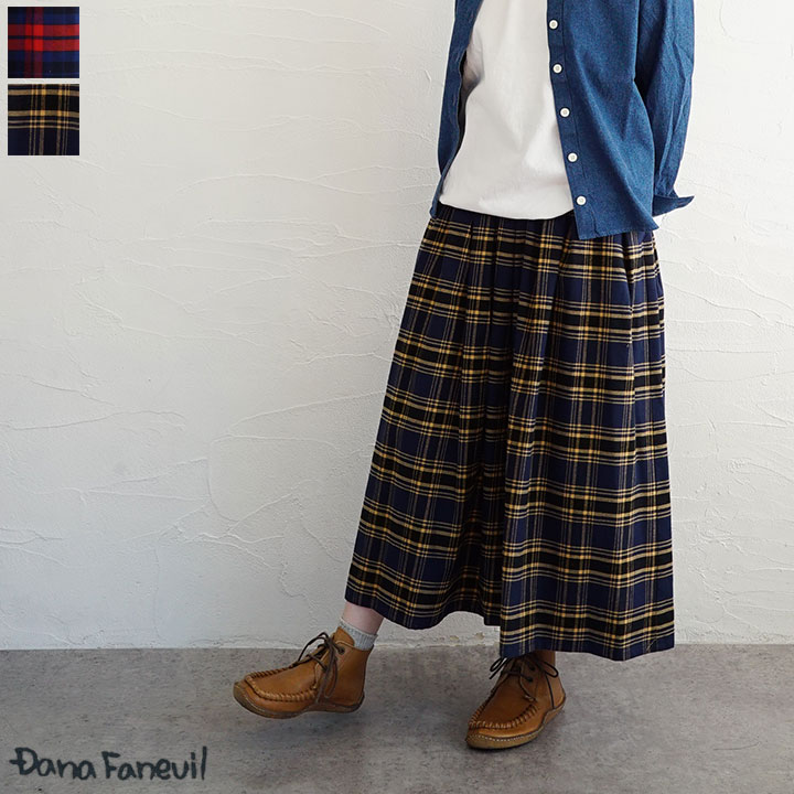 【sale30%off】【返品不可】【送料無料】DANA FANEUIL（ダナファヌル）フランネルチェックスカート｜Ｆｒｉｅｎｄｓ